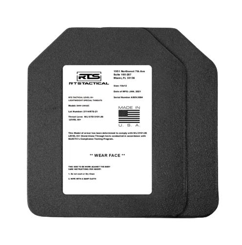 RTS Tactical Lightweight Level III+ Rifle Special Threats Inserts - 10X12