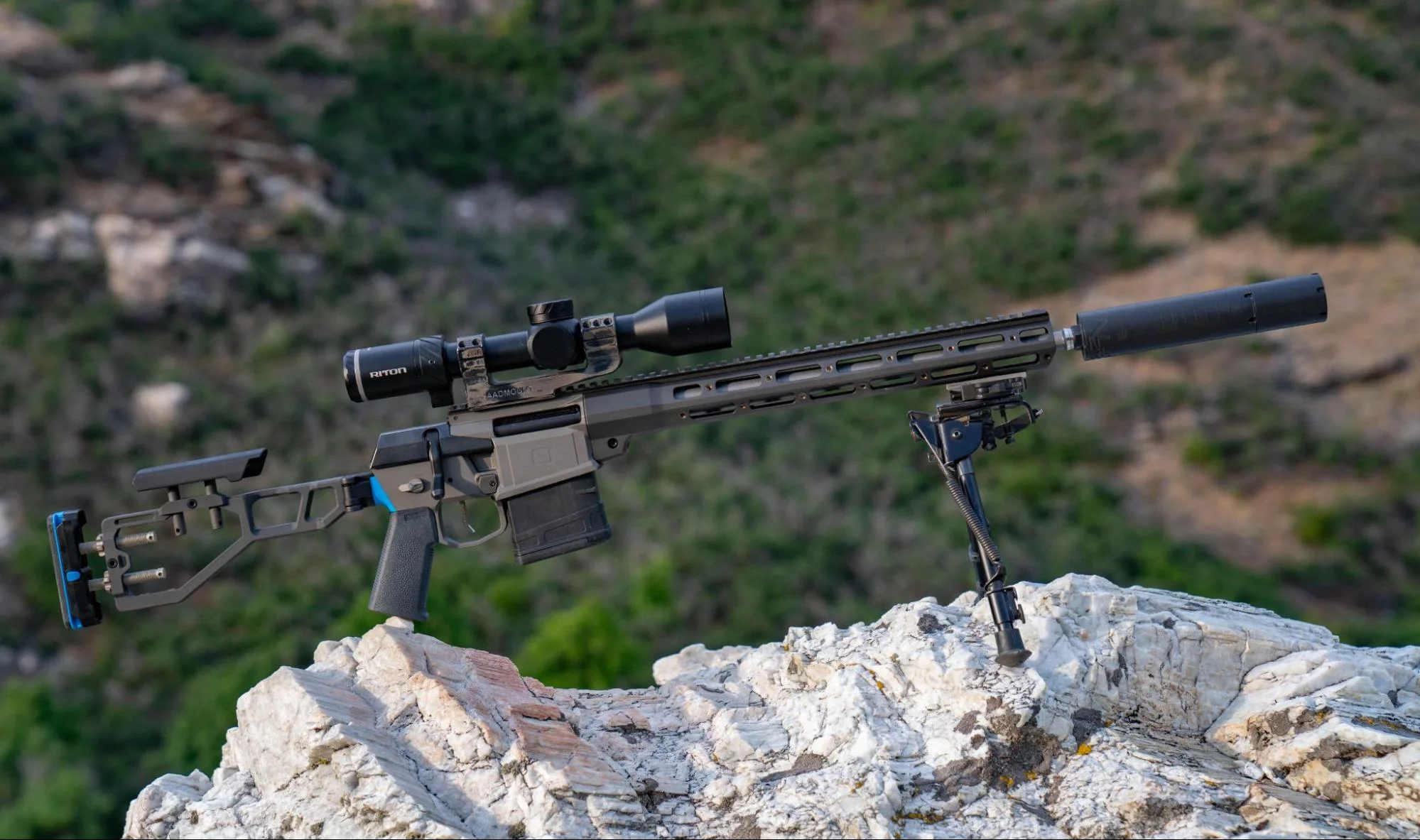 Riton 5 Primal 2-12x44 on q the fix in mountain background