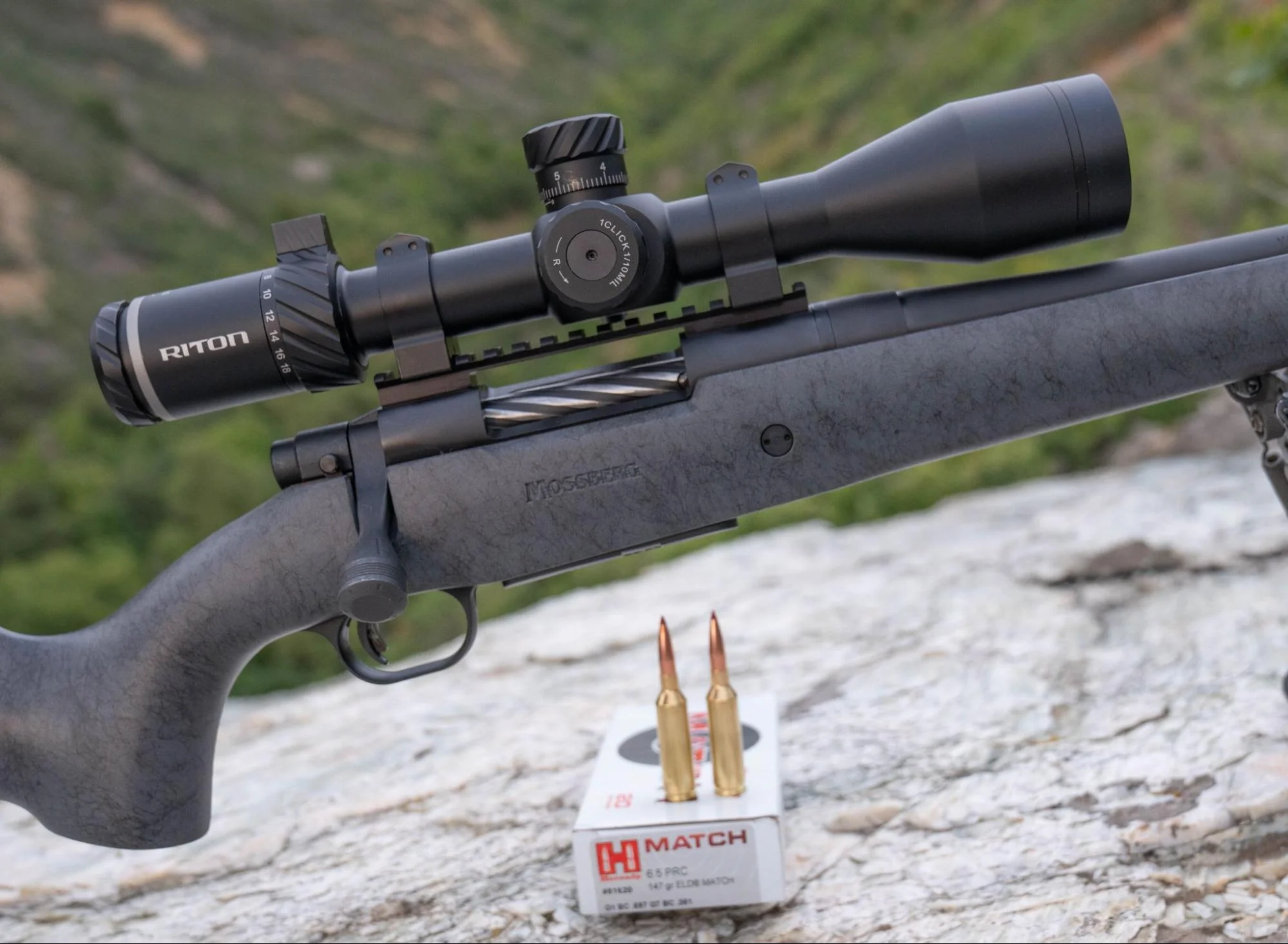 mossberg patriot lr hunter with riton 3 primal optic mounted