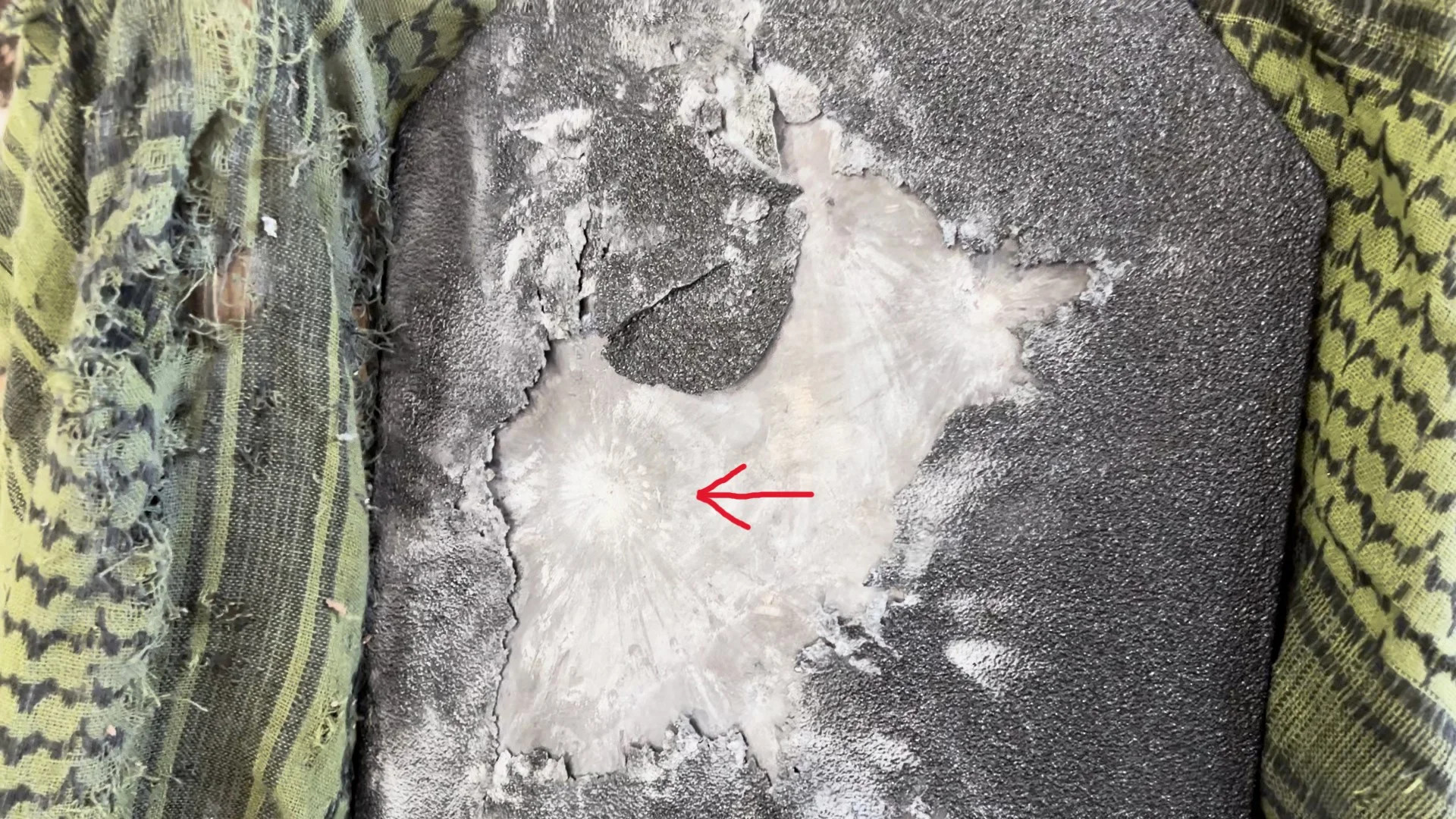 rts tactical level iii+ plate 7.62x51mm impact point