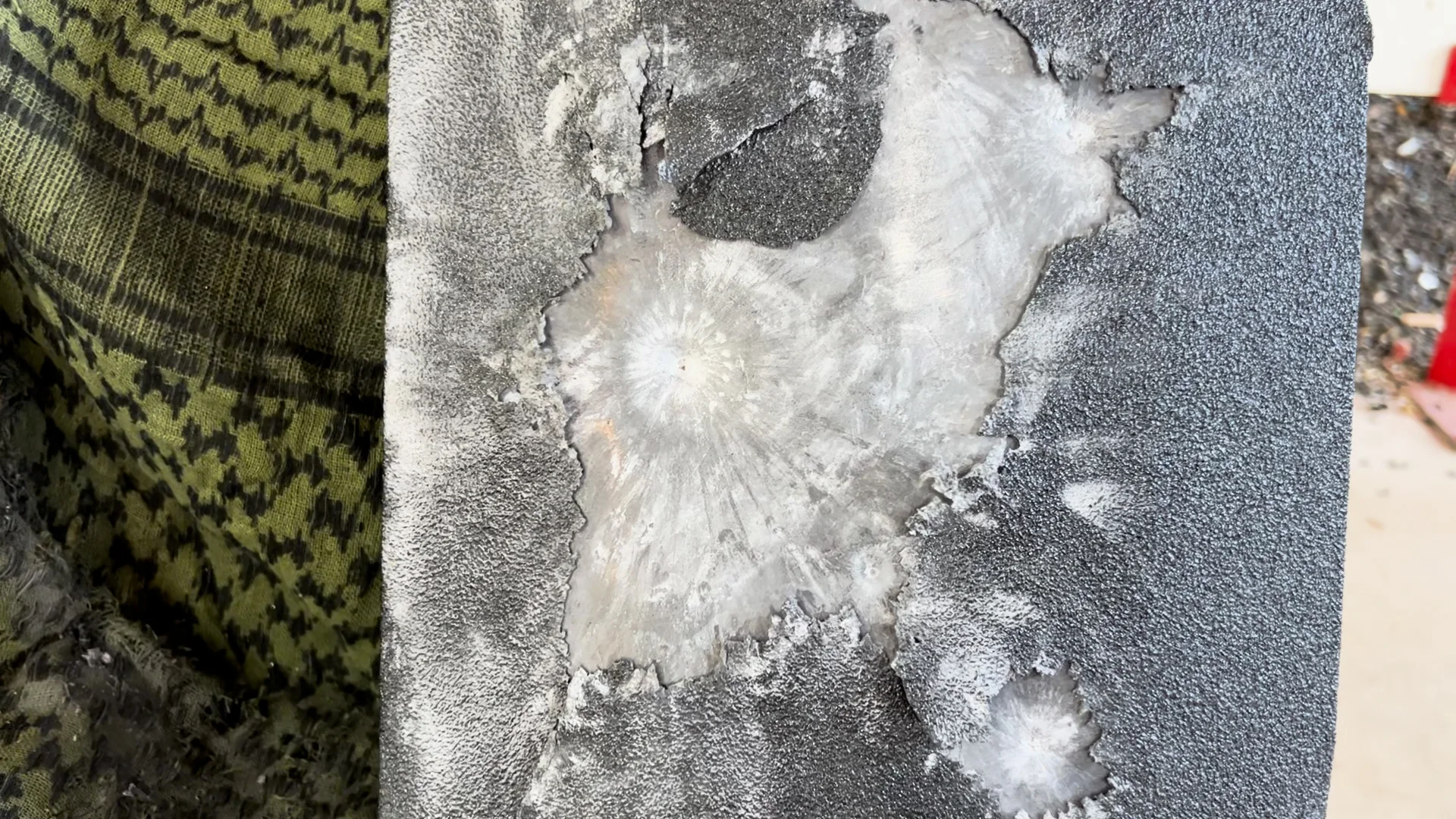 rts tactical level iii+ plate The plate's coating was gone in the center of the plate following the 7.62x51mm hit