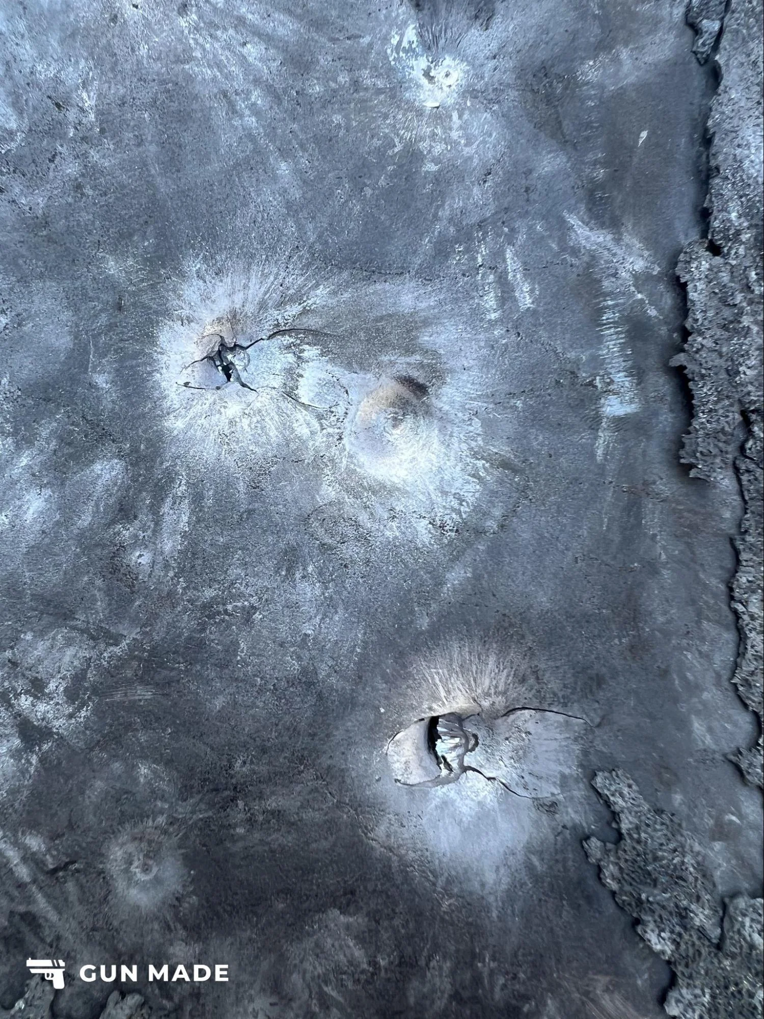 rts tactical level iii+ plate Three shots by the M1 Garand on the RTS plate. One round was completely defeated, and two had some amount of passthrough