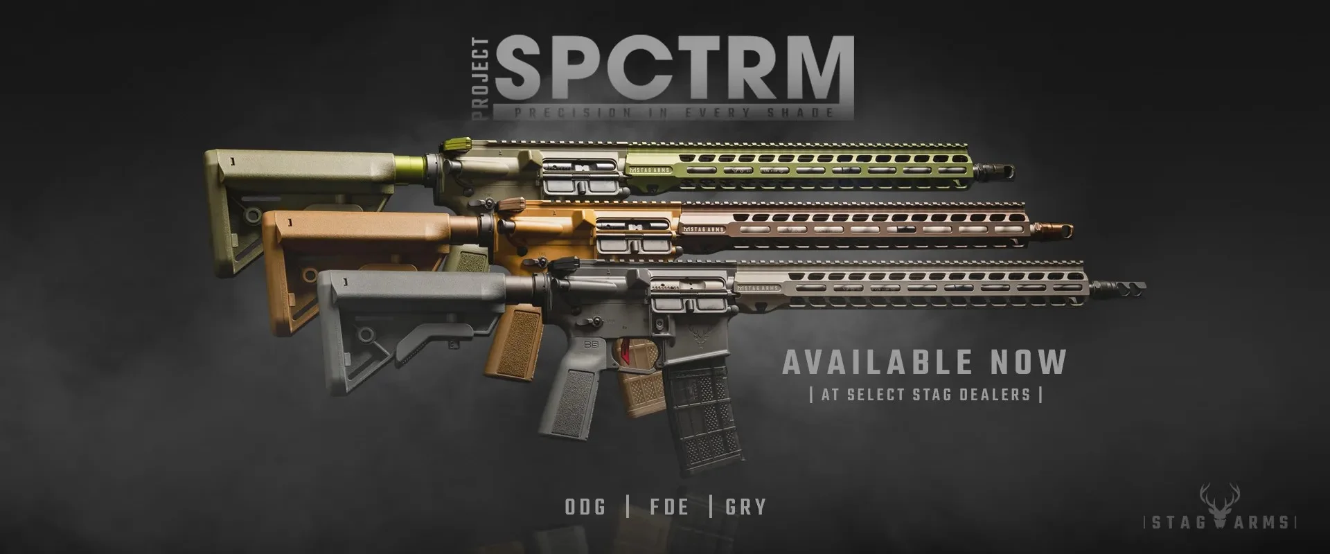 stag spctrm rifles odg fde gry