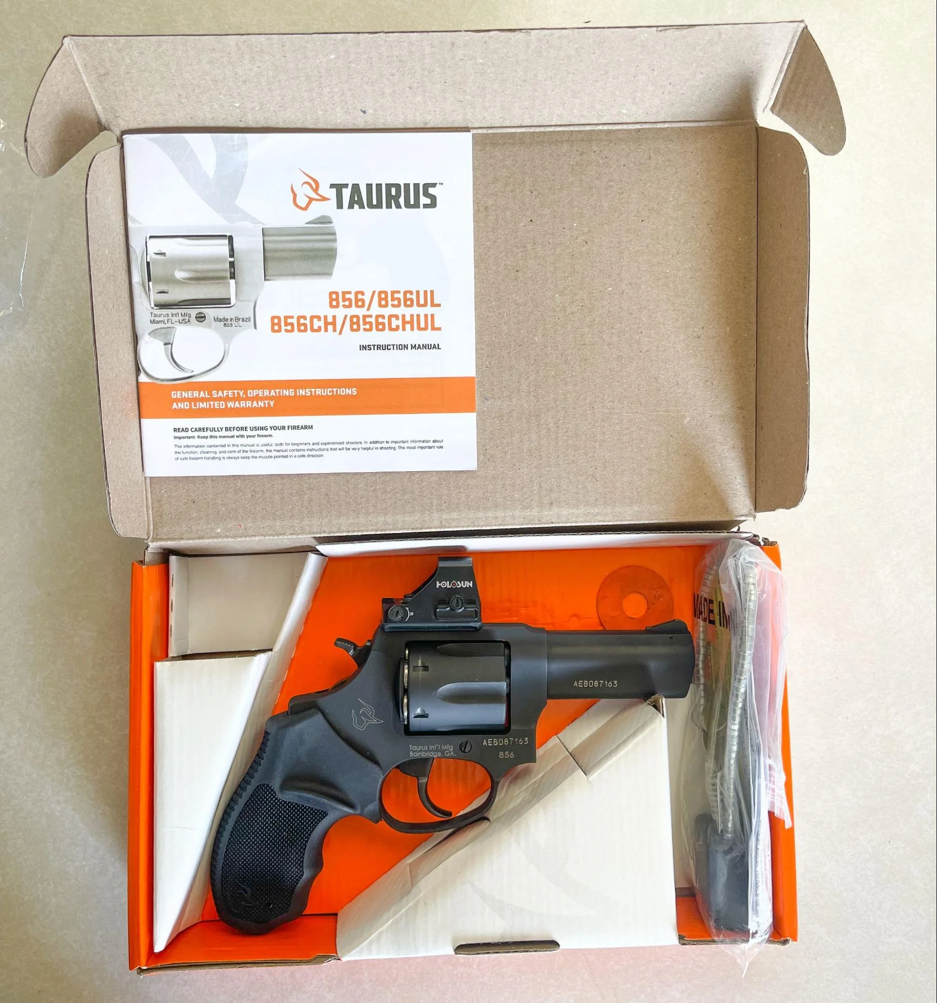 taurus 856 toro optic ready unboxing