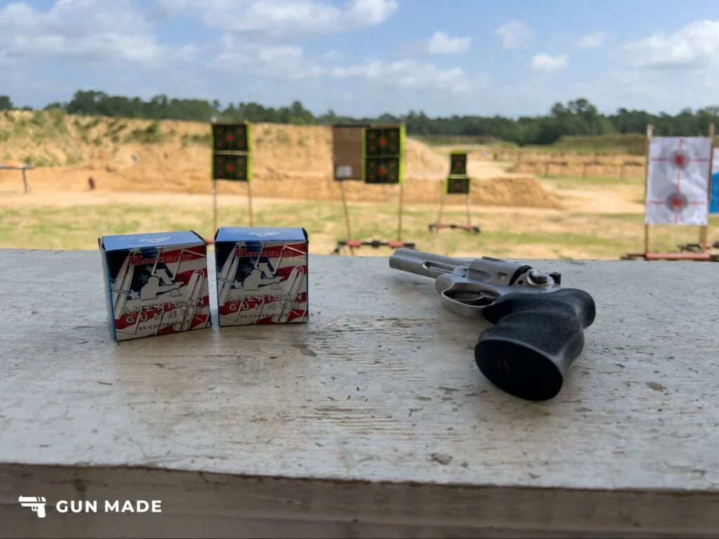 at the range with the ruger gp100