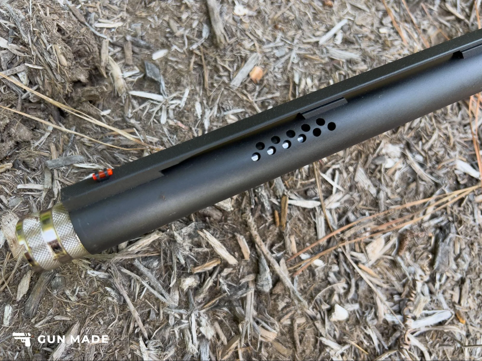 franchi affinity 3 sporting fiber optic front sight and porting on the barrel