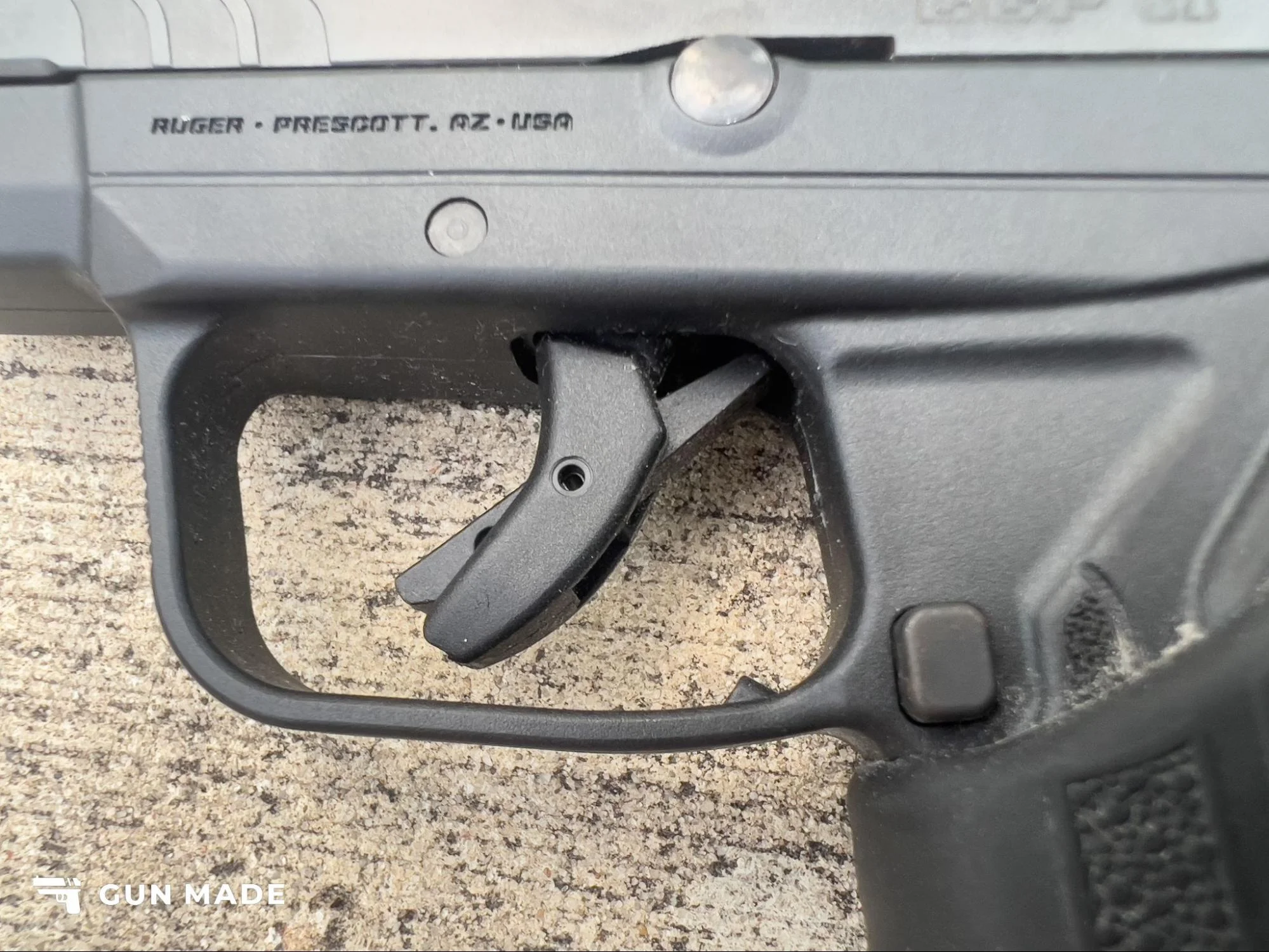 ruger lcp ii trigger close up