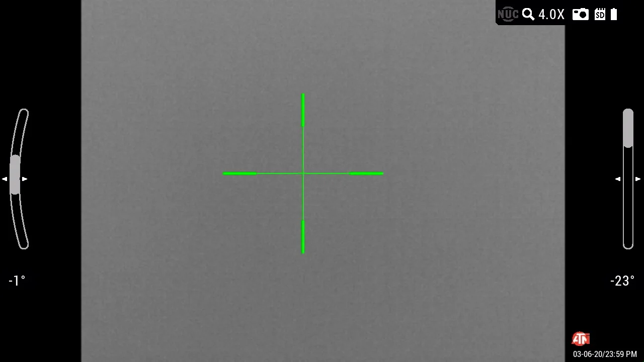 ATN ThOR LTV 320 4-12x Thermal Scope reticle option 2