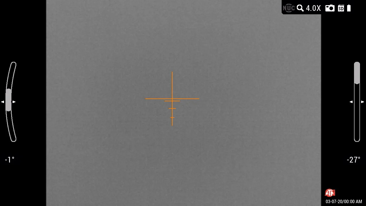 ATN ThOR LTV 320 4-12x Thermal Scope reticle option 5