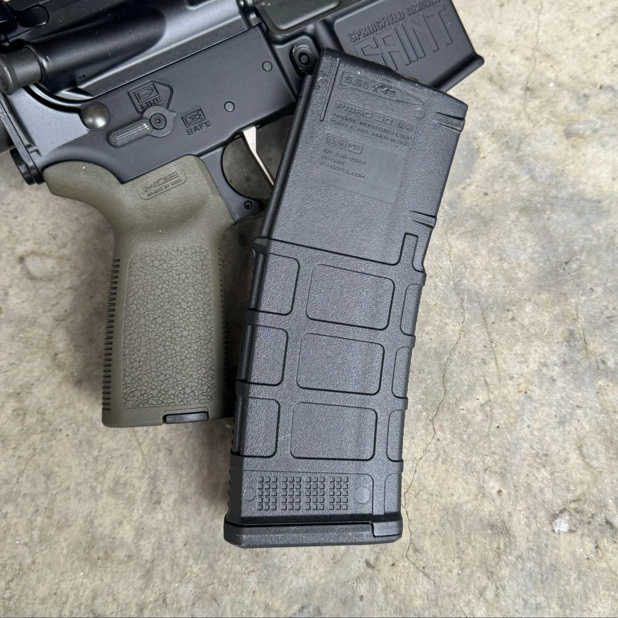 Magpul PMAG 30 Gen M3 with springfield armory saint