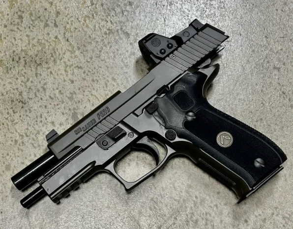 Sig Sauer P226 Legion close up trigger