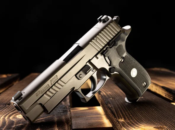 Sig Sauer P226 Legion close up trigger grip 2