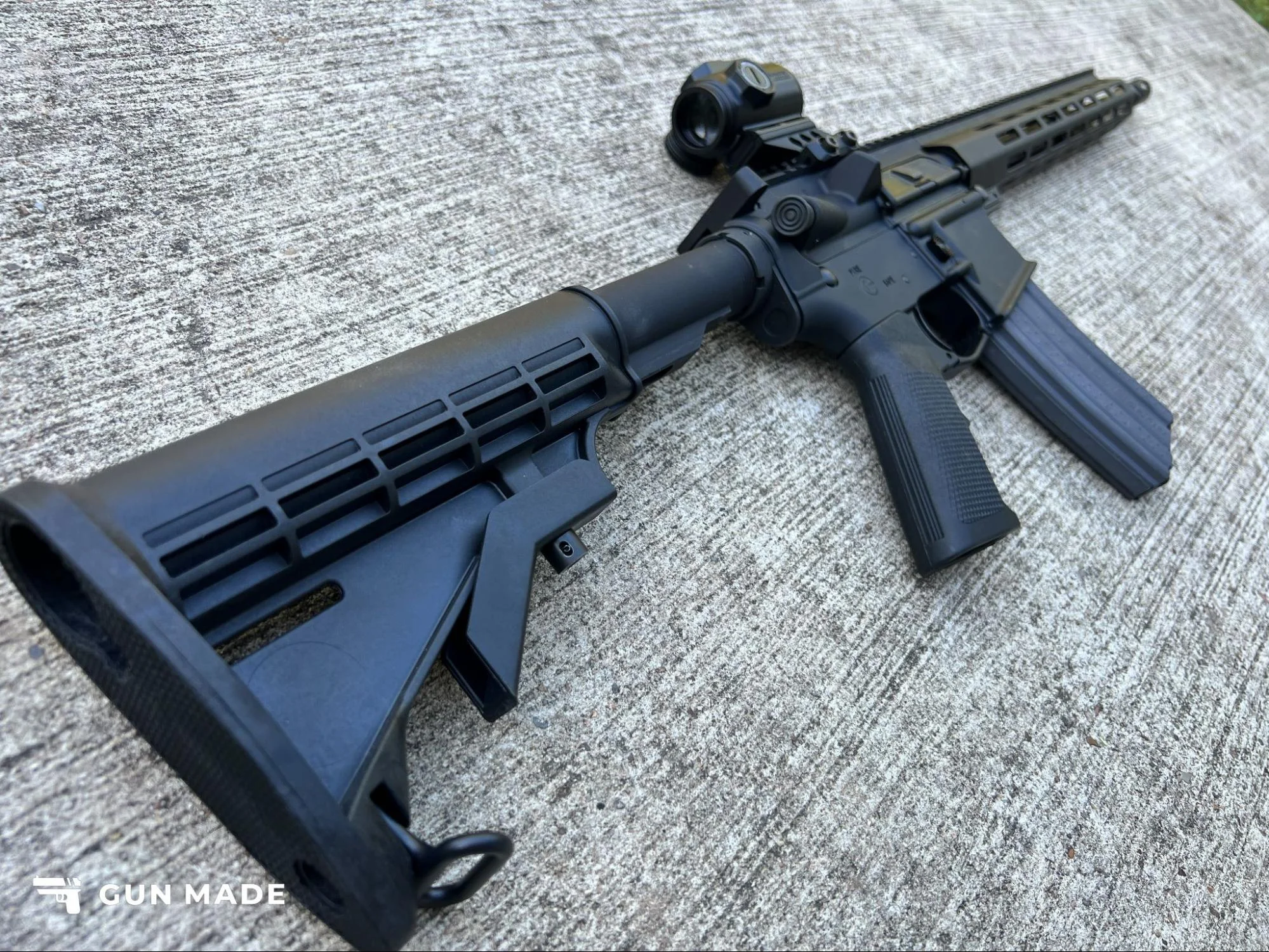 del-ton echo ar-15 stock rear view