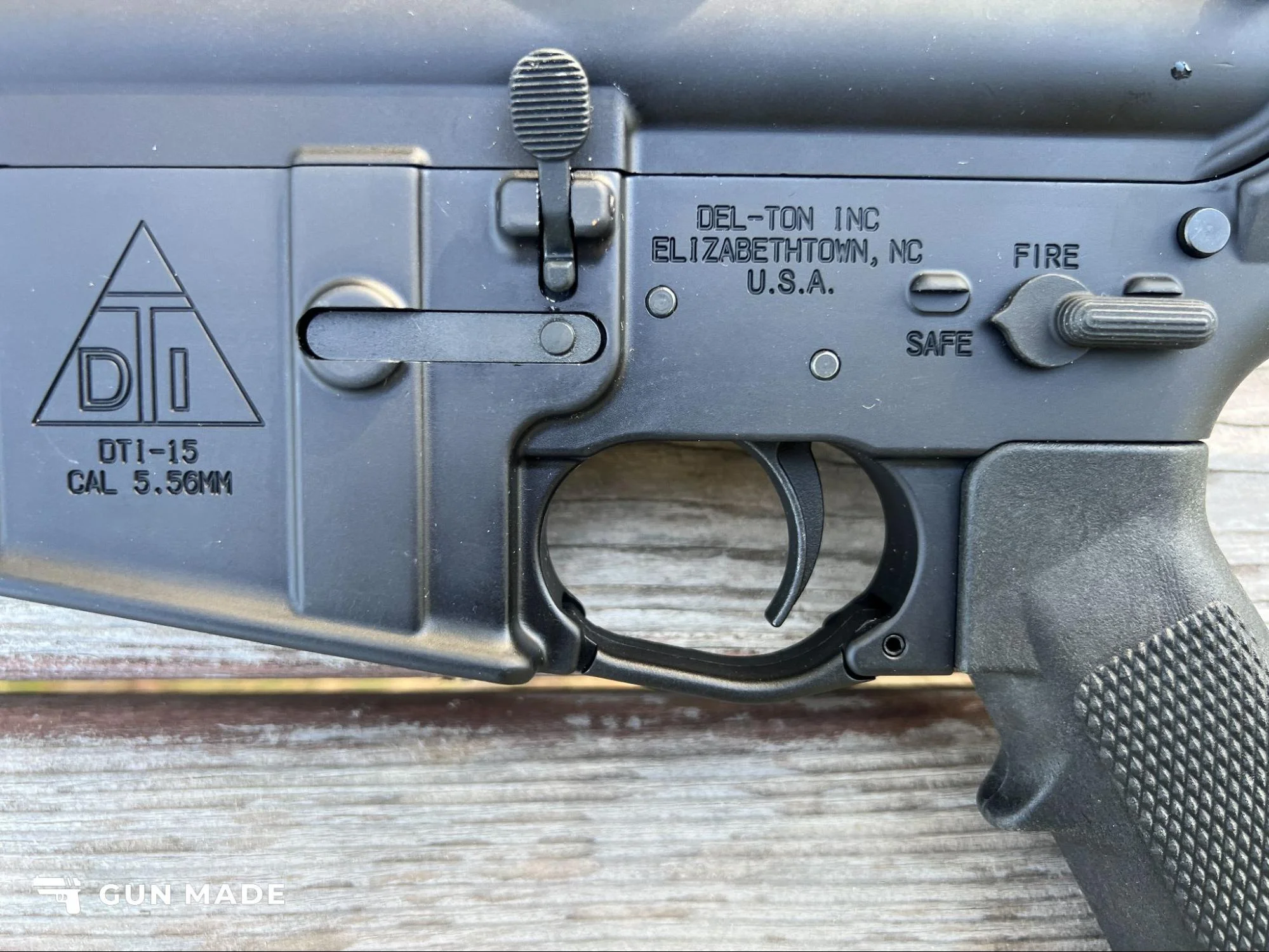 del-ton echo ar-15 trigger safety controls