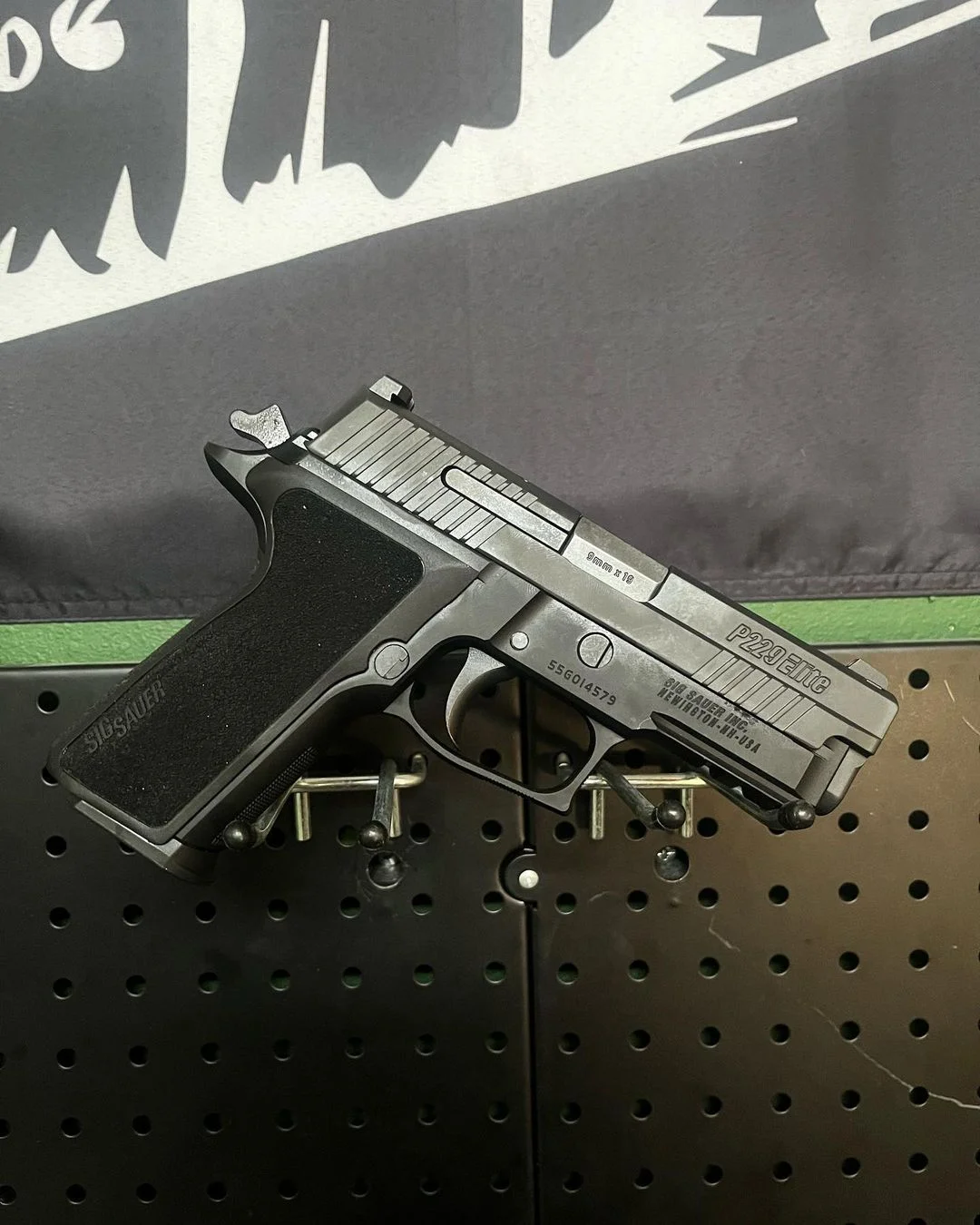 sig sauer p226 on wall