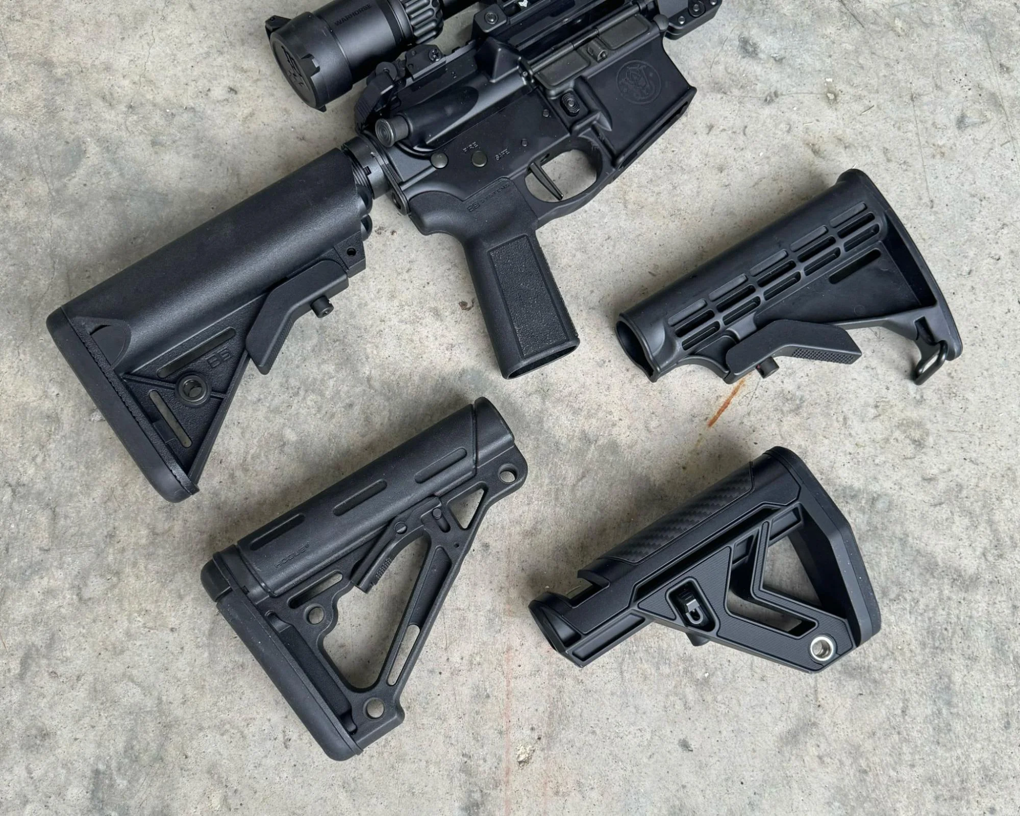 various adjustable stocks