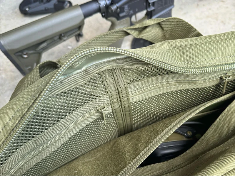 Bail Out Bag with a gun in the background