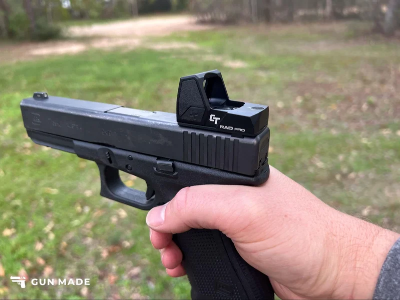 Crimson Trace RAD Pro red dot reticle POV hands on