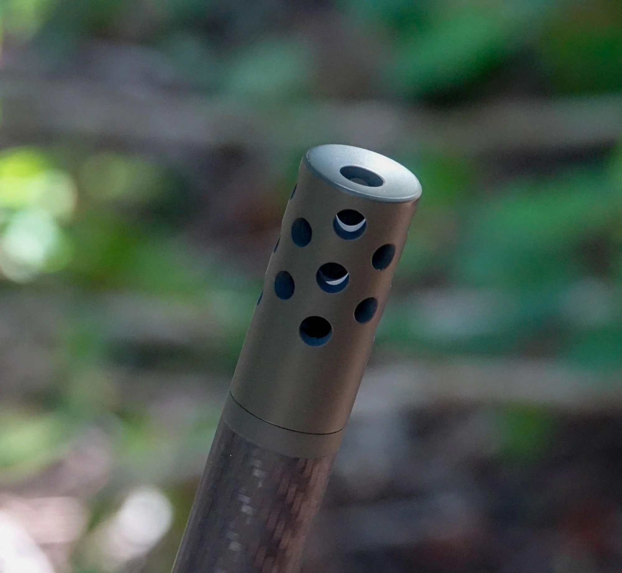 Detailed view of the threaded barrel on the Springfield Armory Model 2020 Redline rifle, offering versatility for attachments