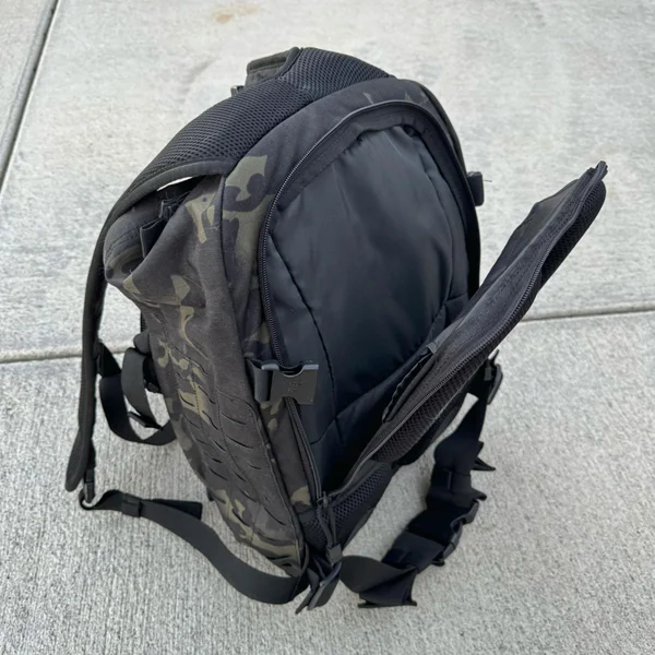 LA Police Gear Atlas Backpack on a concrete surface
