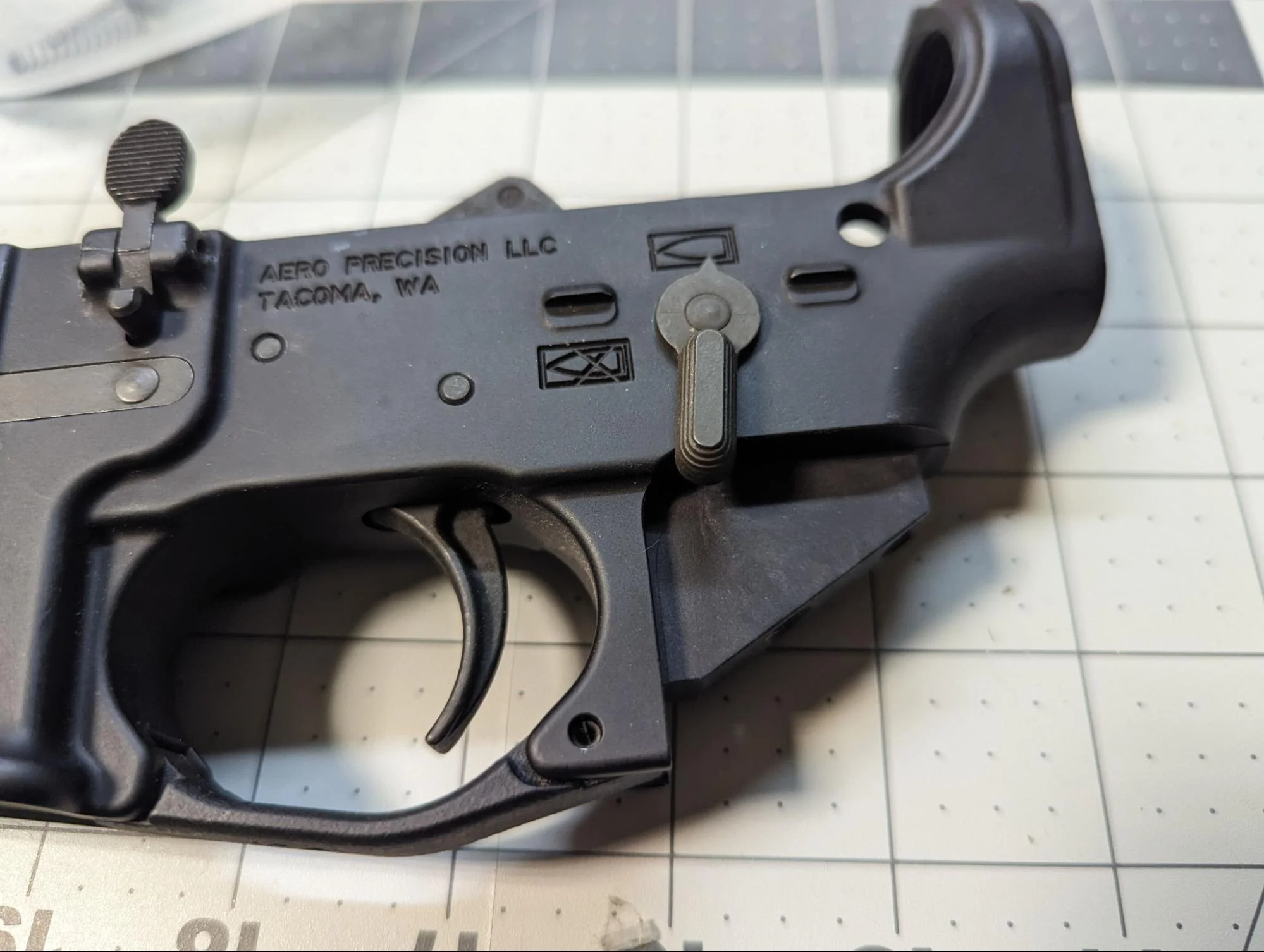 Install the Safety, Takedown Pins, Grip, and Stock