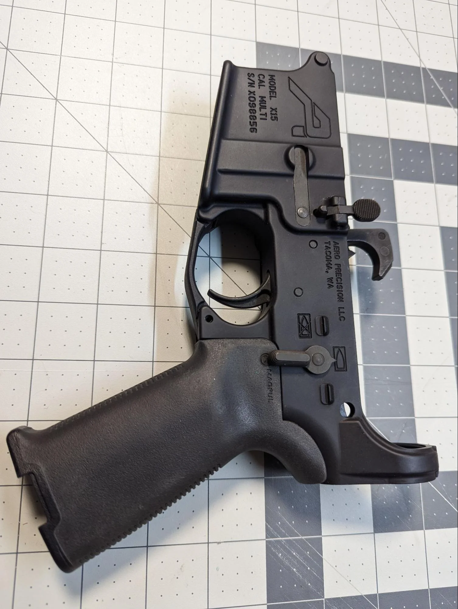 Install the Safety, Takedown Pins, Grip, and Stock