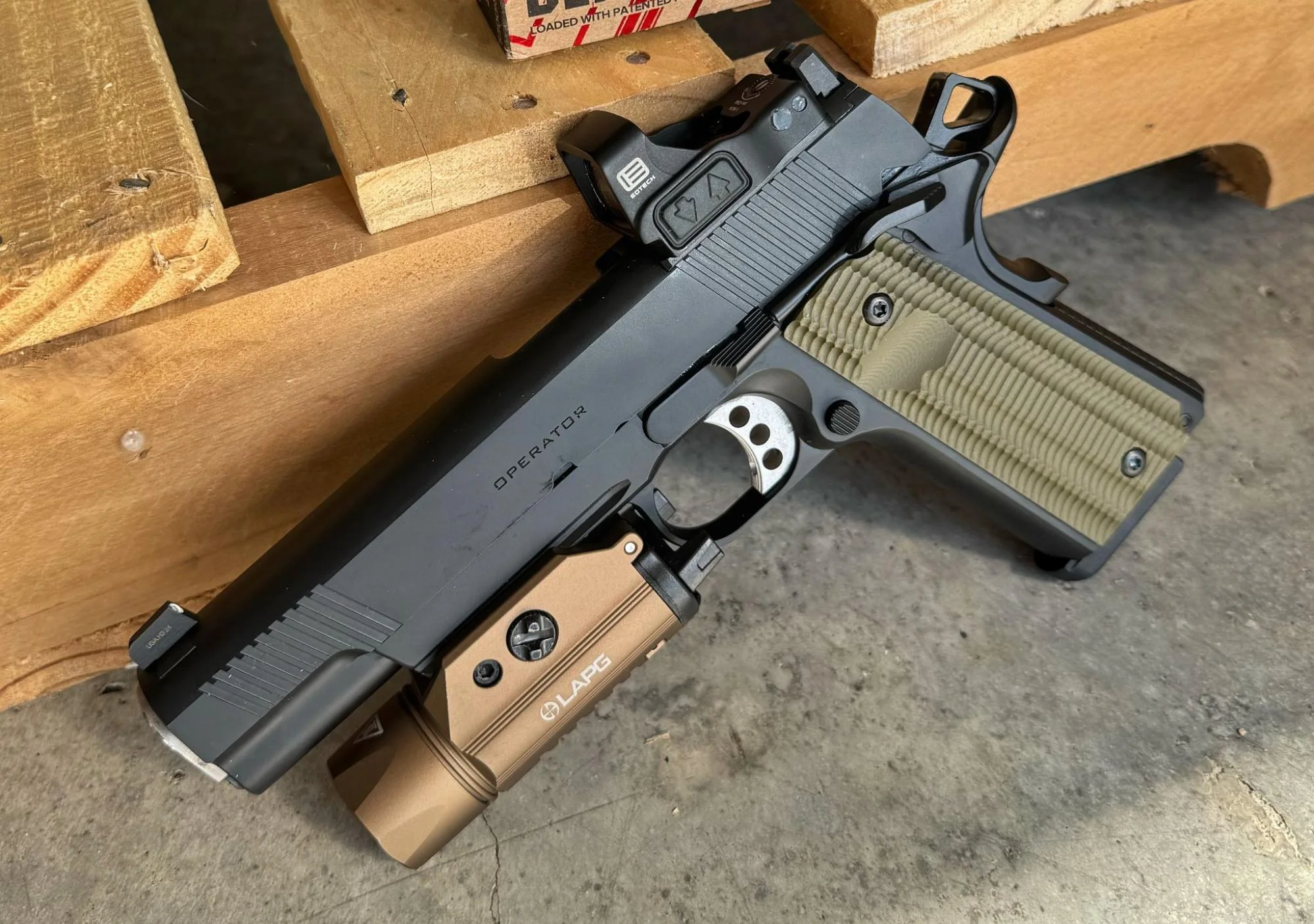 Springfield Armory 1911 Operator with lapg weapon light