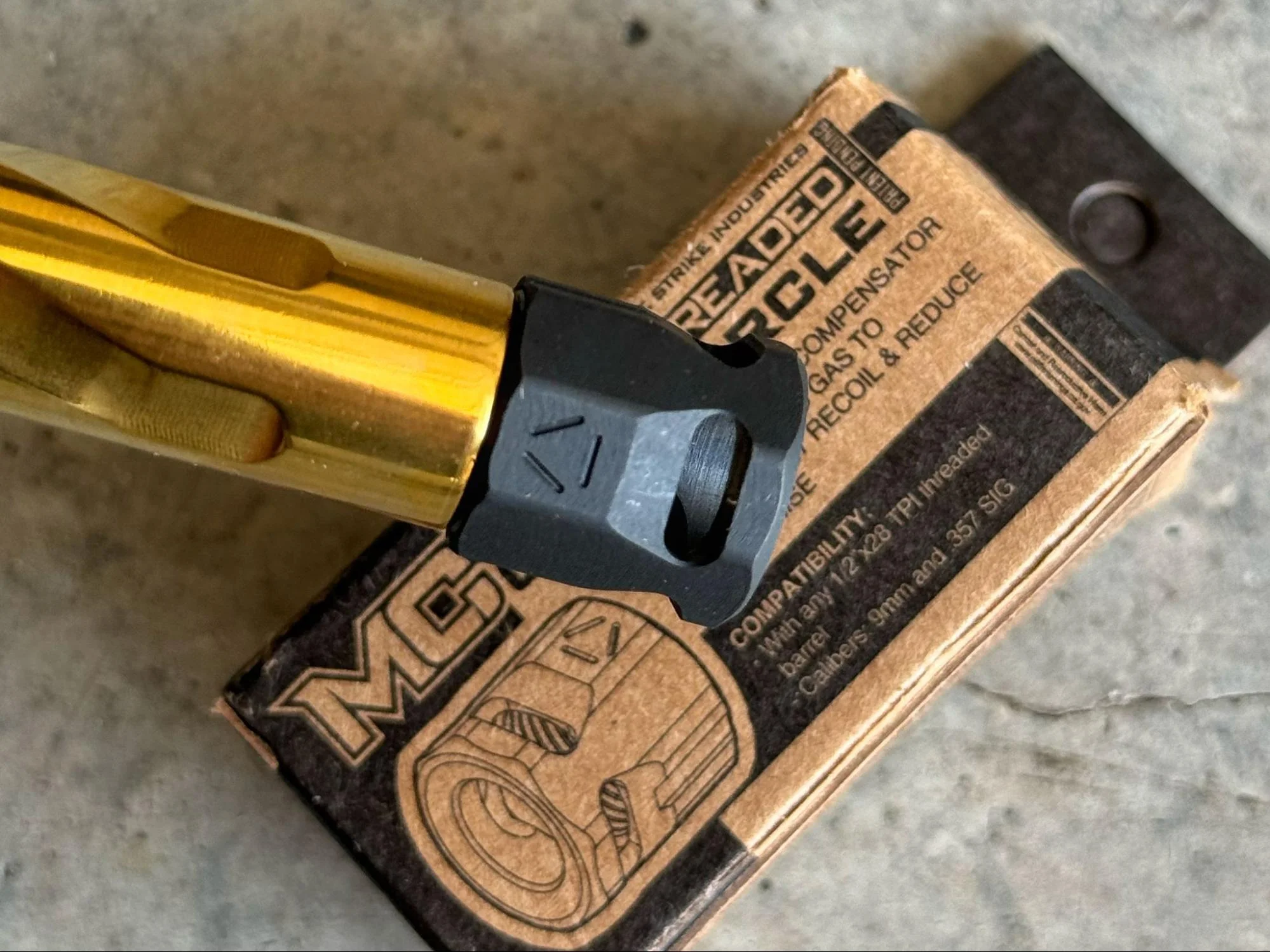 strike industries compensators close up