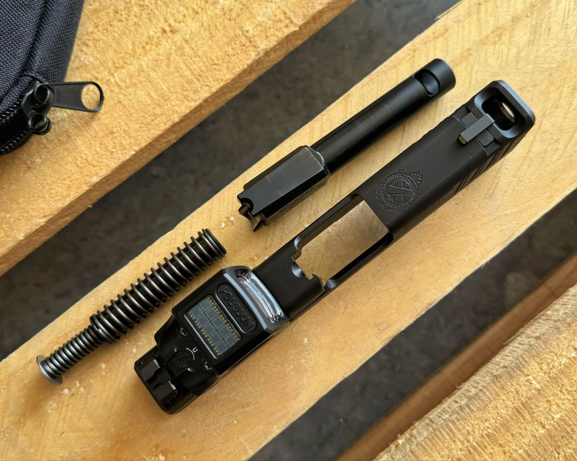 Springfield Hellcat Pro Comp OSP disassembled