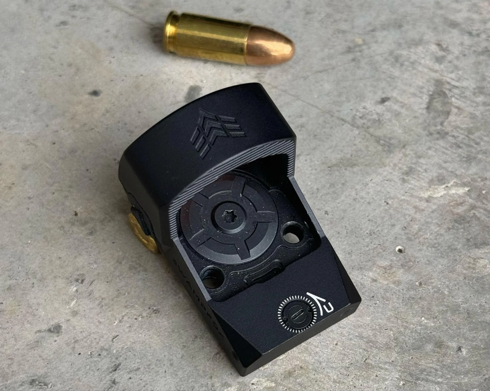 Swampfox Optics Liberty II reticle from above