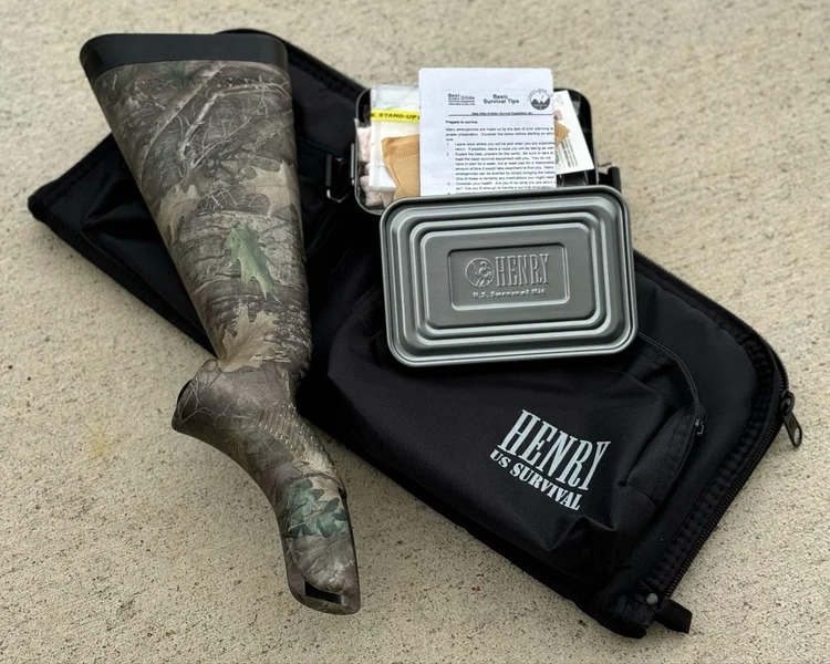 Henry carry case with ample space for the rifle, survival kit, and accessories