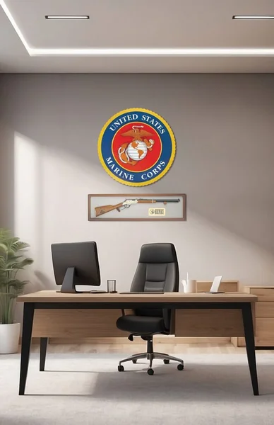 With the Henry Wall Display, the Spirit of the Corps Tribute Edition rifle makes an ideal presentation piece.