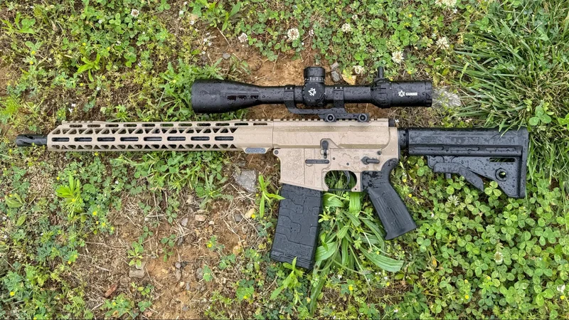 Budget rifle equipped with the GUNNR HEIMDALL 6-24x50 HPVO scope mounted on a rifle