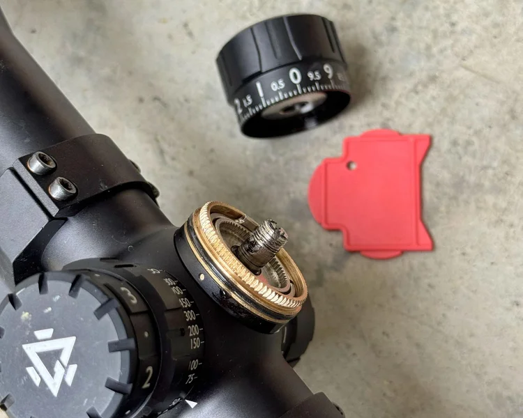 HEIMDALL 6-24x50 HPVO scope disassembled